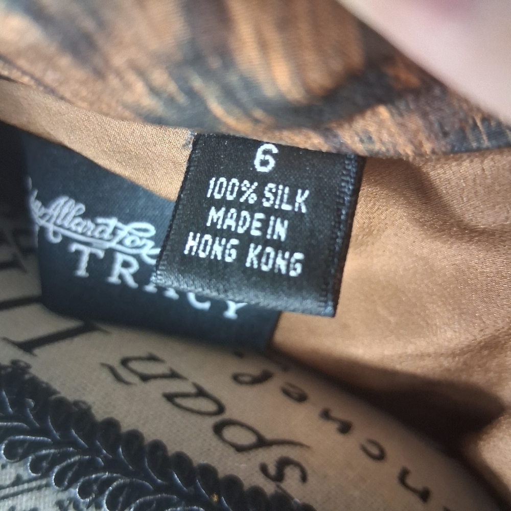 Vintage 80s Linda Allard Ellen Tracy Silk Blouse - Size 6 - Picture 6 of 6